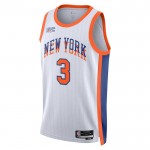 Maillot NBA New York Knicks Josh Hart Nike 2024-25 City Edition Blanc Swingman - Homme